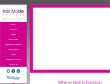 Tablet Screenshot of hairmodelexpress.com